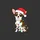 Chihuahua Lovers' Whimsical Brown & White Chihuahua Festive Santa Hat Christmas Lights Sweatshirt - 2