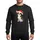 Chihuahua Lovers' Whimsical Brown & White Chihuahua Festive Santa Hat Christmas Lights Sweatshirt - 1