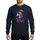 Family Christmas Fans' Cheerful Pink Unicorn Red Santa Hat Dark Blue Star Mane Ho Ho Ho & Merry Christmas Design Sweatshirt - 1