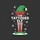Festive Family Fun Whimsical Elf Green Hat Candy Cane Legs Holly Tattoos 'THE TATTOOED ELF' Art Sweatshirt - 2