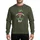Festive Groups' Vibrant Green Elf Hat, Red White Striped Socks, Dynamic Curly Shoes Yellow Bells Flat Vector Sweatshirt - 1