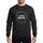 Snow Lovers' Minimalist White 'I LOVE SNOW' with Geometric Snowflake 'O' & Falling Dots Emblem Sweatshirt - 1