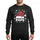 Grandpa's Holiday Family Festive Red Santa Hat with Multi-Color Lights, Distressed White POPS, Snowy Blue Flakes Sweatshirt - 1