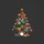 Guitarist & Music Lover's Festive Instrument Tree with Santa Hats, Bright Lights, Gold Star, and Gift Boxes Art Sweatshirt - 2