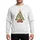 ASL Community Members' Festive Red Yellow Green ASL Hands Christmas Tree with Star, Lights & Gifts Sweatshirt - 1