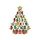 ASL Community Members' Festive Red Yellow Green ASL Hands Christmas Tree with Star, Lights & Gifts Sweatshirt - 2