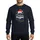 Cozy Holiday Lovers' Playful Christmas Typographic Red Santa Hat Multi-Color String Lights Art Sweatshirt - 1