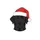 Dog Lovers' Detailed Black Labrador Head Vibrant Red Santa Hat Christmas Graphic Sweatshirt - 2