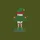 Climbing Families' Vibrant Green Elf Hat & Orange Climbing Holds 'The Rock Climbing Elf' Graphic, Striped Socks & Elf Boots on Ledge Sweatshirt - 2
