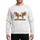 Family Christmas Enthusiasts' Humorous Gingerbread Karate Kick Dynamic Santa Hats Metallic Gold Text Sweatshirt - 1