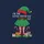 Christmas Family Little Sister I'M THE LITTLE SISTER ELF Whimsical Green Elf Hat Skirt Red White Stockings Presents Candy Canes Sweatshirt - 2