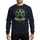 Solstice Celebrators' Shimmering Silver Pentagram Green Pine Wreath Happy Yule Light Graphic Sweatshirt - 1