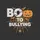 Halloween Enthusiasts' Distressed Orange & Grey 'BOO TO BULLYING' Jack-o'-Lantern, Moon & Bats Graphic Sweatshirt - 2