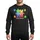 Advocates & Supporters Vibrant Watercolor Be Kind Puzzle Pieces Rainbow Art Magenta Background Sweatshirt - 1