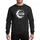 Sarcasm Lovers' Bold White Sans-Serif Moon & Stars Parody Typography Graphic Sweatshirt - 1