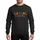 Halloween Enthusiasts' Minimalist Orange Witch Pumpkin Bat EKG Line Art with 'Halloween Vibes' Text Sweatshirt - 1