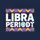 Bold Libra Personalities Distressed White LIBRA PERIODT Light Blue Scale Vibrant Geometric Chevron Hot Pink Aqua Yellow Orange Sweatshirt - 2