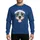 Pitbull Lovers' Happy Grey Pitbull Head Pastel Pink Blue Floral Crown Flat Art Sweatshirt - 1
