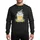 Kawaii Aesthetic Lovers' Cheerful Banana Smoothie Cup, Blue Dolphins, Ocean Waves, Yellow Stars, Green Palms Sweatshirt - 1