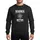 Science Lovers' Bold Minimalist White Sans-Serif Typography Atom Symbol Sweatshirt - 1