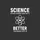 Science Lovers' Bold Minimalist White Sans-Serif Typography Atom Symbol Sweatshirt - 2