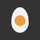 Food Lovers' Minimalist Sliced Hard-Boiled Egg White Bright Yellow Yolk Design Sweatshirt - 2