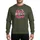 Women's Vibrant Pink White 'Cheer FOR THE Cure' Football Pom Pom Megaphone Ribbon Design Sweatshirt - 1