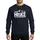 Hikers' Grungy White Stencil 'Hike' Hiker Silhouette Mountain Peaks Tallulah Gorge Design Sweatshirt - 1