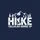 Hikers' Grungy White Stencil 'Hike' Hiker Silhouette Mountain Peaks Tallulah Gorge Design Sweatshirt - 2