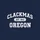 Oregon Heritage Fans White Distressed Vintage Collegiate Arch 'Clackamas Est. 1843' Typographic Sweatshirt - 2