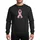 Women's Pastel Pink Awareness Ribbon & Minimalist White Stethoscope Graphic Sweatshirt - 1