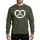 Foodies' Minimalist Flat Graphic Creamy Off-White Pretzel Design with Bold Black Contours and White Salt Sprinkles Sweatshirt - 1