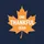 School Team's Golden Yellow Maple Leaf 'One Thankful Dean' White Text Rustic Hand-Drawn Graphic Sweatshirt - 2