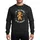 Christmas Humor Fans' Winking Gingerbread Character Playful Red Bow Emerald Holly 'Tis The Season To Be Naughty Golden Brown Festive Illustration Sweatshirt - 1