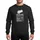 Funny Foodie Enthusiasts' White Flat Vector Steak Silhouette Bold Serif Nutrition Label Parody Sweatshirt - 1