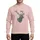 Nature Lovers' Majestic Elk Head Intricate White Line Art Charcoal Grey Engraving Sweatshirt - 1
