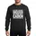 Humorous Gift Givers' Bold White Distressed Grunge Typographic Caden Advice Quote Sweatshirt - 1
