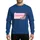 Pennsylvania Lovers' Light Pink State Outline Mountain Laurel Soft Pink Rose Green Hand-Drawn Floral Art Sweatshirt - 1