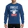 Uncles' Bold Athletic Light Gray Blue Red Varsity Birthday Baseball Bat Boy Stars Graphic Sweatshirt - 1