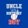 Uncles' Bold Athletic Light Gray Blue Red Varsity Birthday Baseball Bat Boy Stars Graphic Sweatshirt - 2