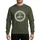 Mountain Bikers' Vintage Hand-Drawn Silver Grey Sprocket Mountain Jumper Pine Forest Art Sweatshirt - 1