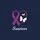 Empowerment Seekers' Bold Royal Purple Heart Ribbon, Integrated Loop, Ascending White Butterflies, Graceful 'Survivor' Script Sweatshirt - 2