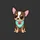 Chihuahua Lovers' Cheerful Brown Tan Cartoon Puppy Light Cyan Bandana Red Heart MOM Graphic Sweatshirt - 2