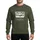 Womens Distressed White Ancient Temple Inscription Architectural Motif Sweatshirt - 1