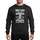 BMX Dads' Distressed White Stacked Typography BMX Rider Grunge Illustration Sweatshirt - 1