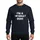Humor Lovers' Bold Distressed White 'I'M A GNAT DUH!' Typography Grunge Design Sweatshirt - 1