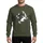 Asian Art Lovers' Hand-Drawn Black White Grey Koi Fish Yin Yang Circle Art Sweatshirt - 1