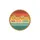 Grandfather Paw Paw Vintage Retro Muted Red Orange Yellow Teal Striped Circle 'Paw Paw Man Myth Legend' Emblem Sweatshirt - 2
