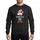 Women's Whimsical 'I'M THE NANA ELF' Red Green Striped Hat & Stockings Holiday Graphic Sweatshirt - 1
