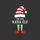 Women's Whimsical 'I'M THE NANA ELF' Red Green Striped Hat & Stockings Holiday Graphic Sweatshirt - 2